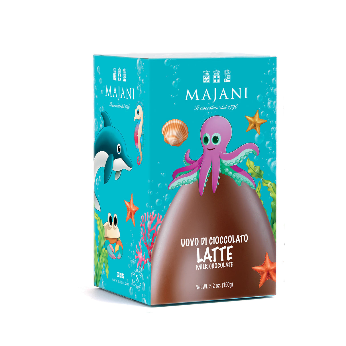 Finest Extra Milk Chocolate Easter Egg Filled with Surprise 150g - Majani