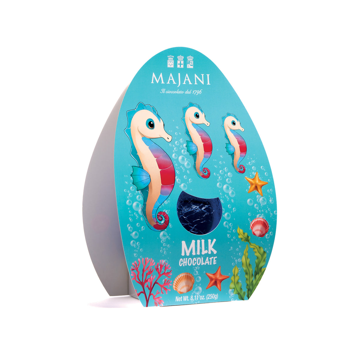 Finest Extra Milk Chocolate Easter Egg Filled with Surprise 230g - Majani