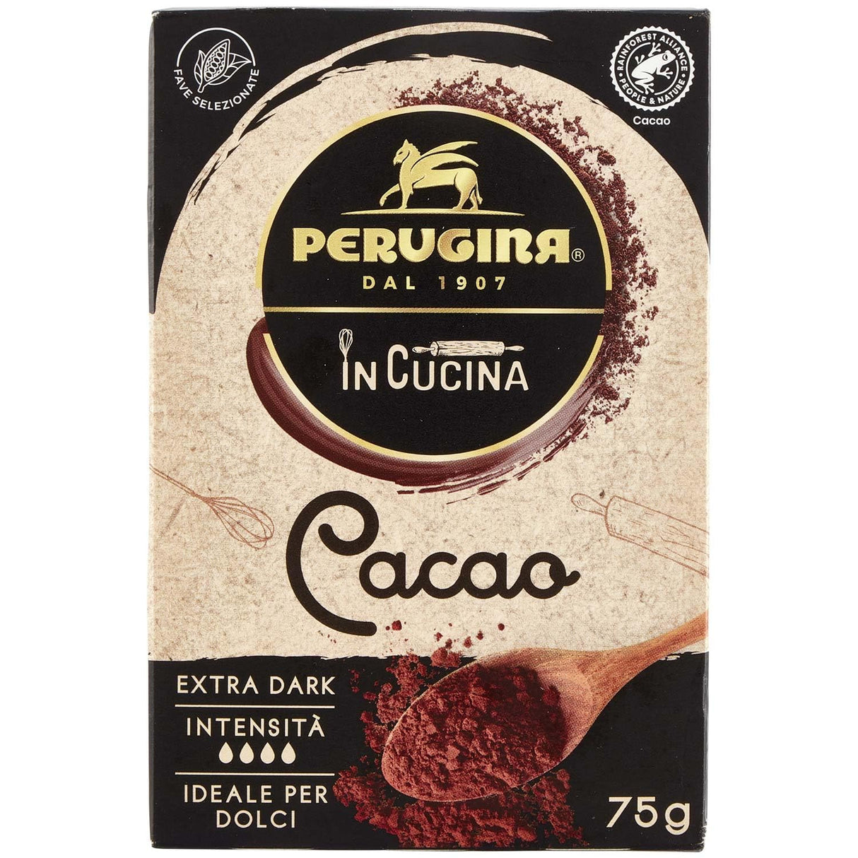 Extra Dark Cocoa Powder RA 75g - Baci Perugina