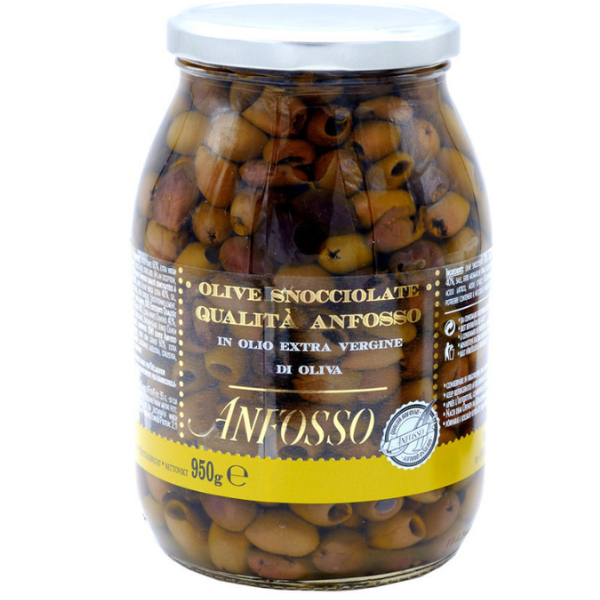 Pitted Olives 950g - Anfosso