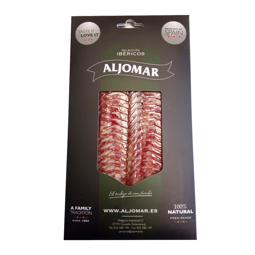 Spanish Iberian Salsichon Sliced 100g - Aljomar