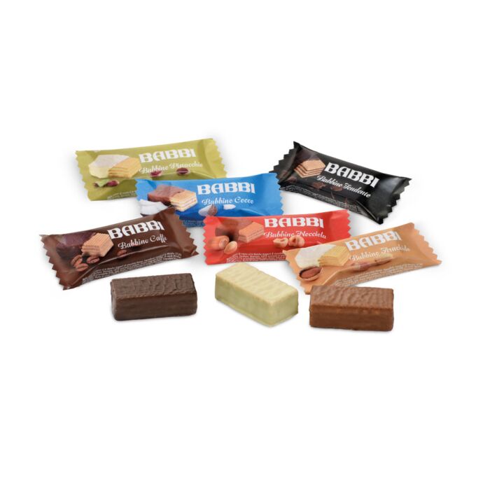 Assorted Mini Wafer 23 pcs Mixed in Juta bag Flavors 250g - Babbi Babbi - Wafer @Mercato Gourmet | Your Italian Gourmet Supermarket