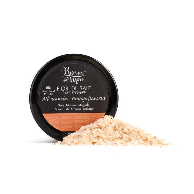 Fior di Sale - Sicilian Rock Salt with Orange Flavour 120g - Riserva del Mare