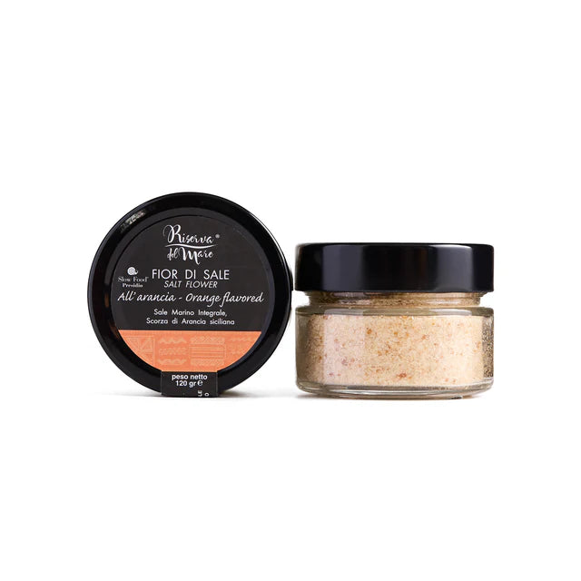 Fior di Sale - Sicilian Rock Salt with Orange Flavour 120g - Riserva del Mare