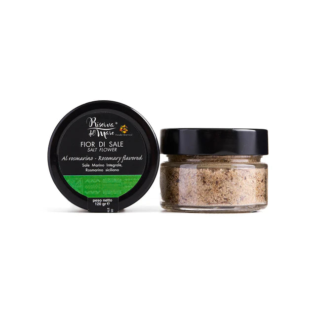 Fior di Sale - Sicilian Rock Salt with Rosemary Flavour 120g - Riserva del Mare