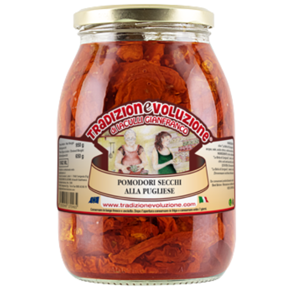 Sundried Tomatoes Puglia Style 1062ml - Tradizionevoluzione