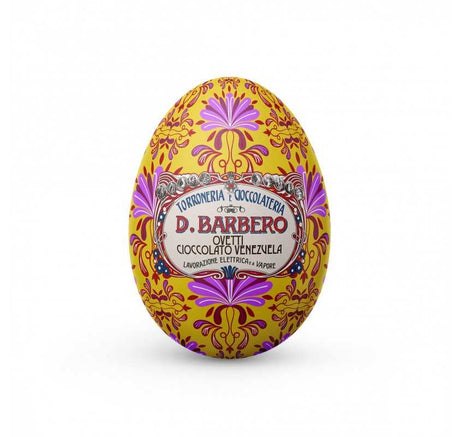 Easter Chocolate Egg in Tin 100g - Davide Barbero Davide Barbero - chocolate DARK CHOCOLATE EGG VENEZUELA 72% @Mercato Gourmet | Your Italian Gourmet Supermarket