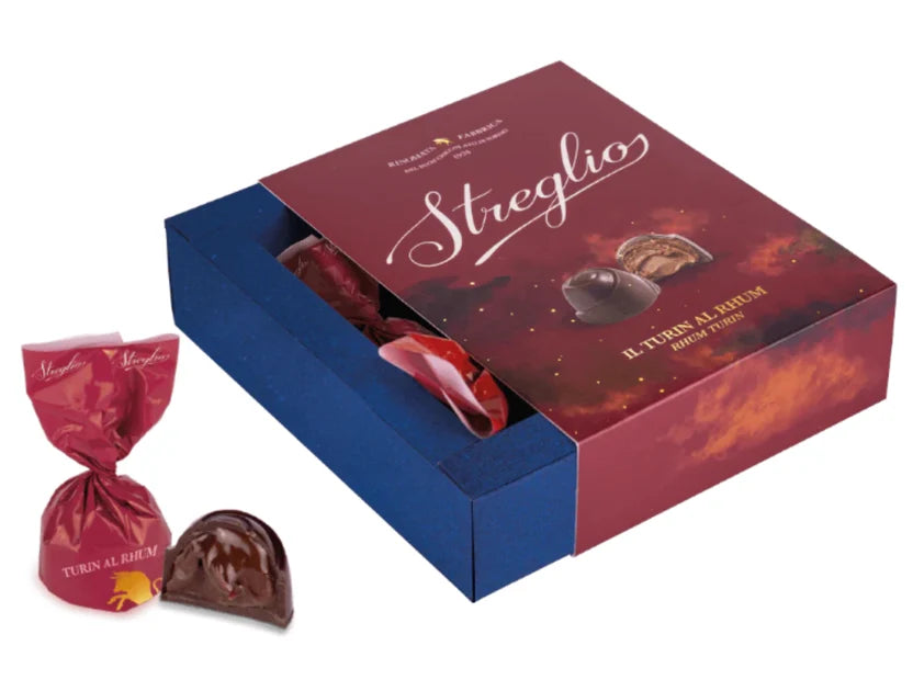 Chocolates Covered in Dark Chocolate and Filled with Rum 100g - Streglio