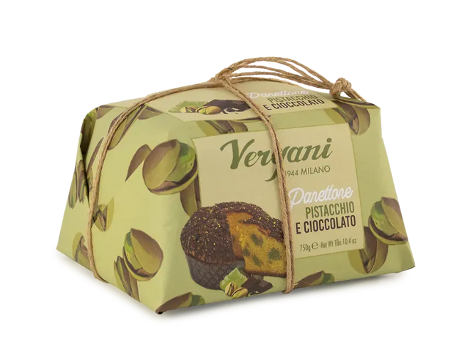 Pistachio and Chocolate Panettone 750g - Vergani