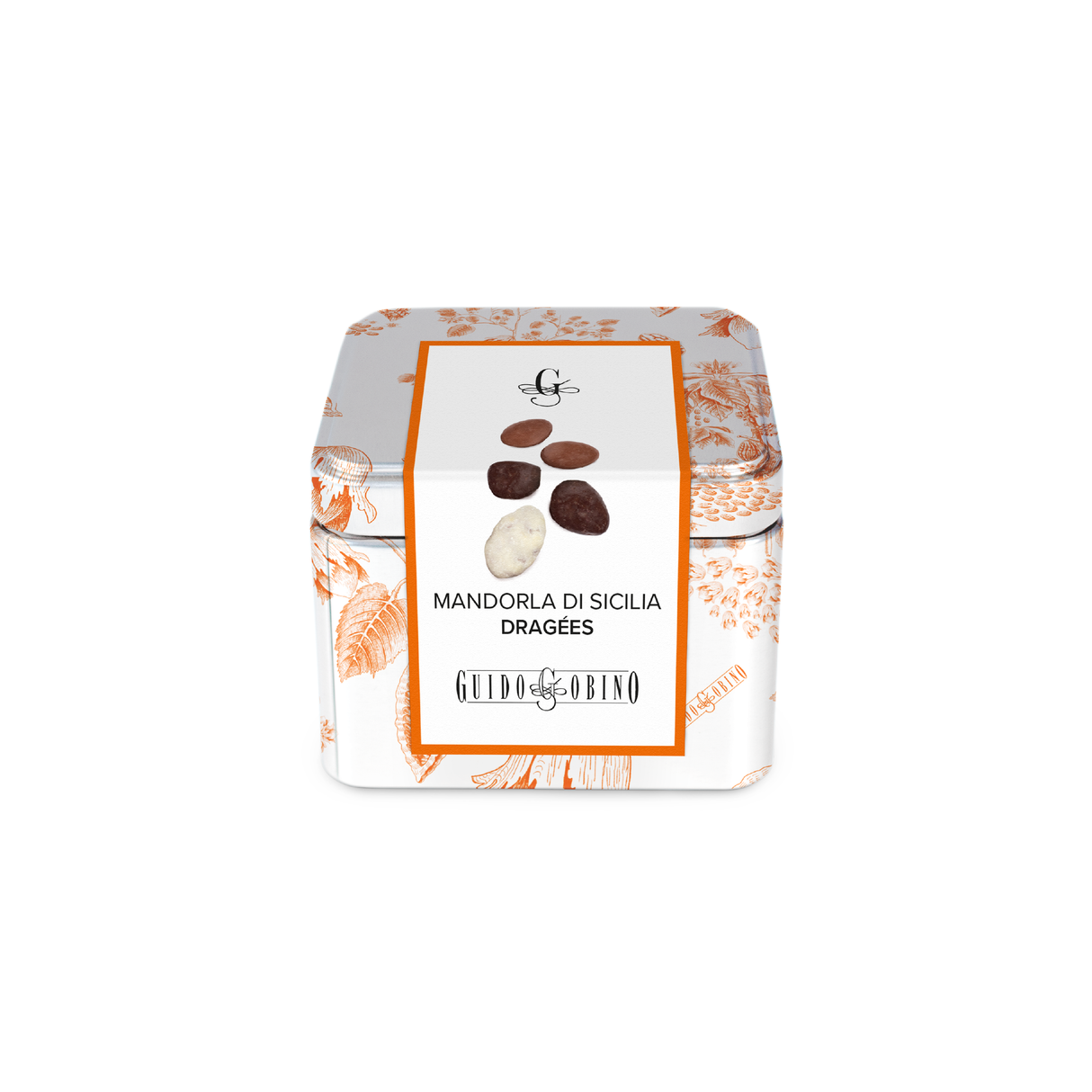 Dragée Assorted Chocolate Covered Sicilian Almond in Tin 120g - Guido Gobino