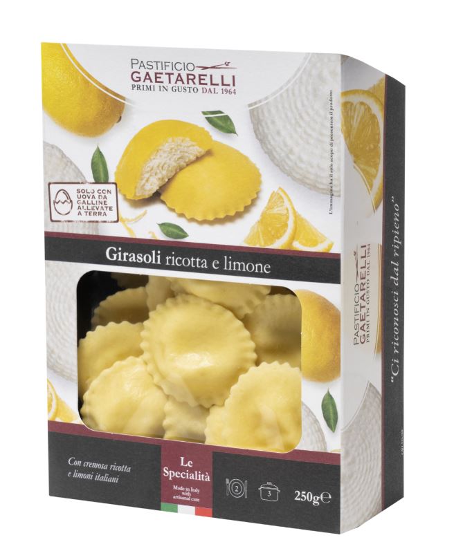 Fresh Girasoli with Ricotta Cheese & Lemon 250g - Pastificio Gaetarelli