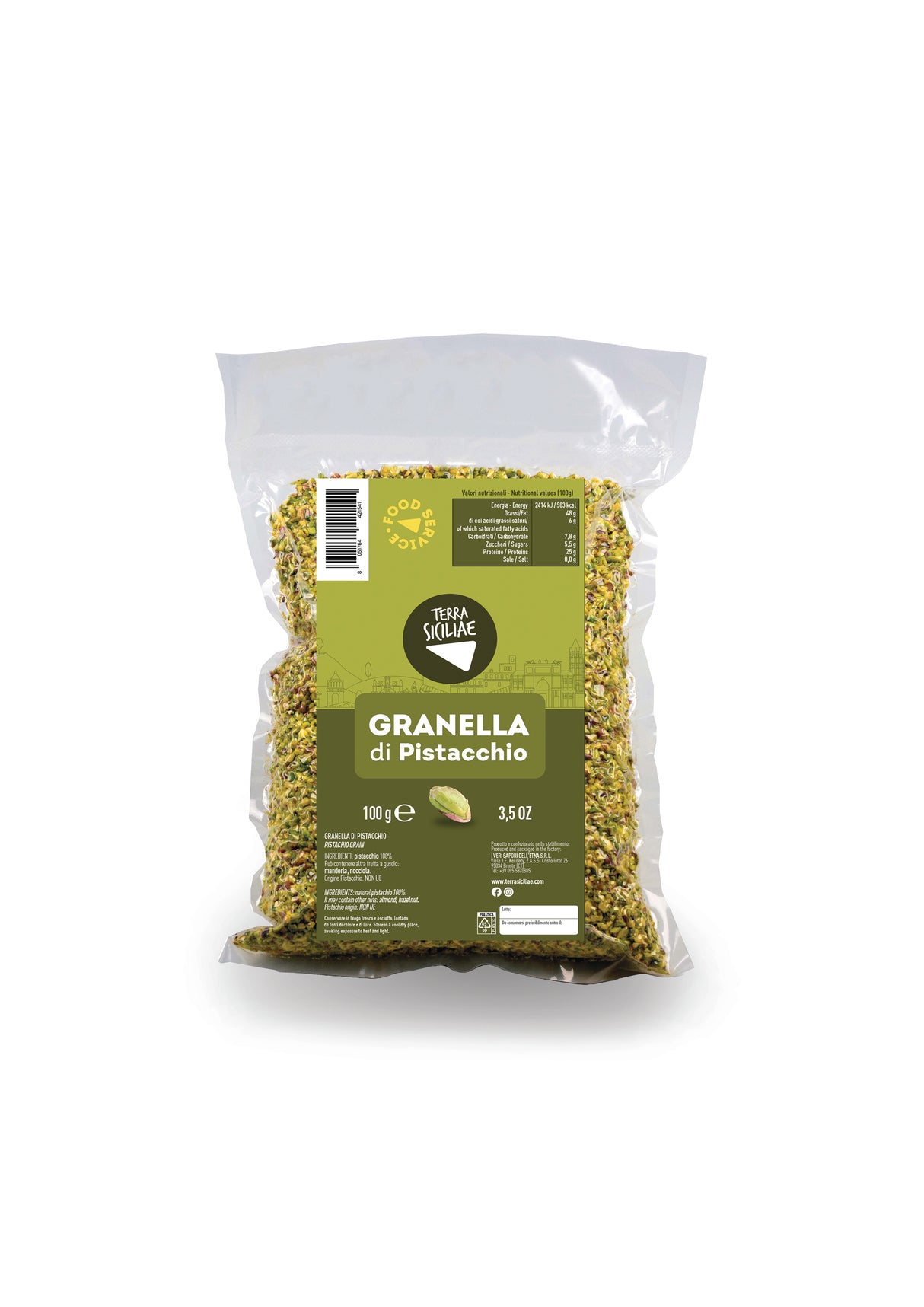 Foreign Pistachio Grains 100g - Terra Siciliae