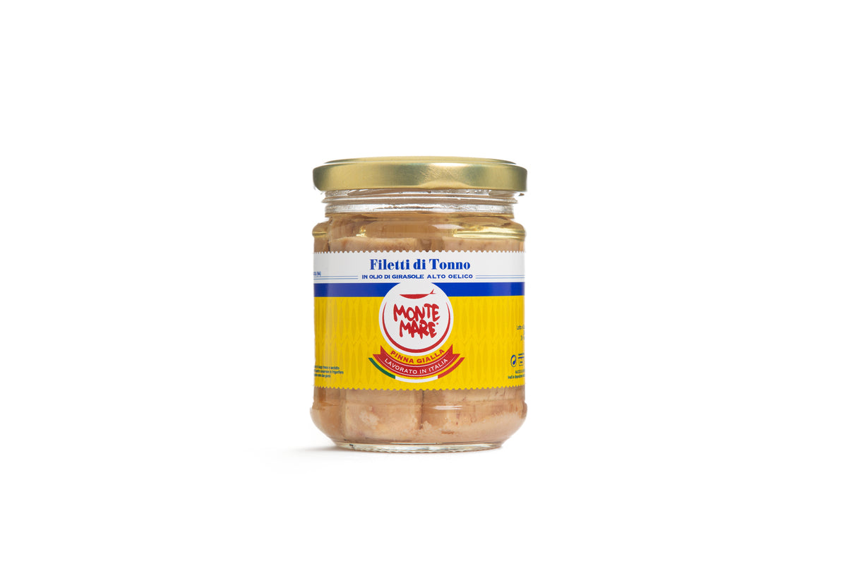 Yellowfin Tuna in Sunflower Oil 120g - Montemare
