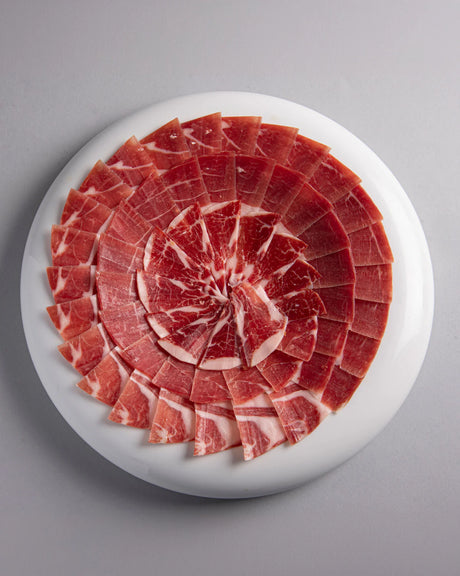 Spanish Acorn-Fed 100% Iberico Pork Ham Plate Hand Cut 100g - Aljomar