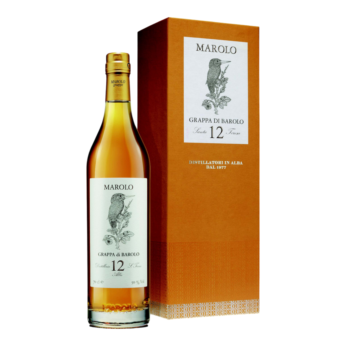 Grappa Marolo Barolo 12 years old 50% - Marolo