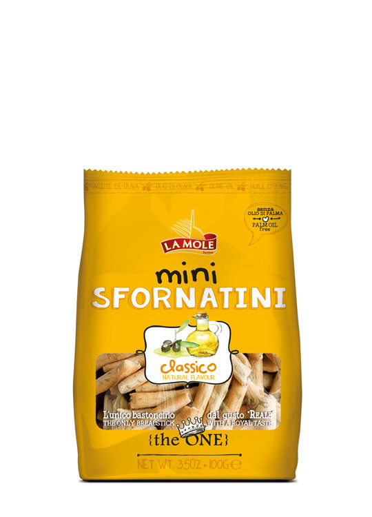 Mini Sfornatini Savoury Snacks with Olive Oil 100g - La Mole