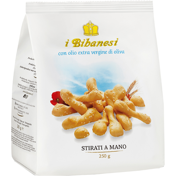 Hand Stretched Bibanesi with Extra Virgin Olive Oil & Sesame 250g