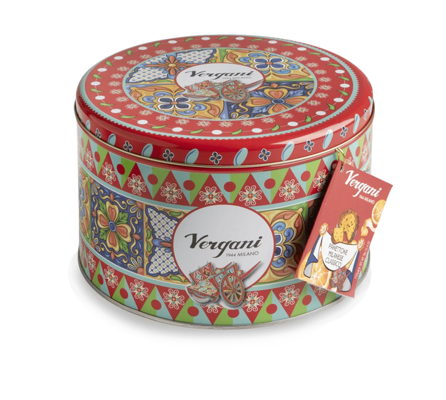 Sicily Trip Classic Panettone in Tin 750g - Vergani