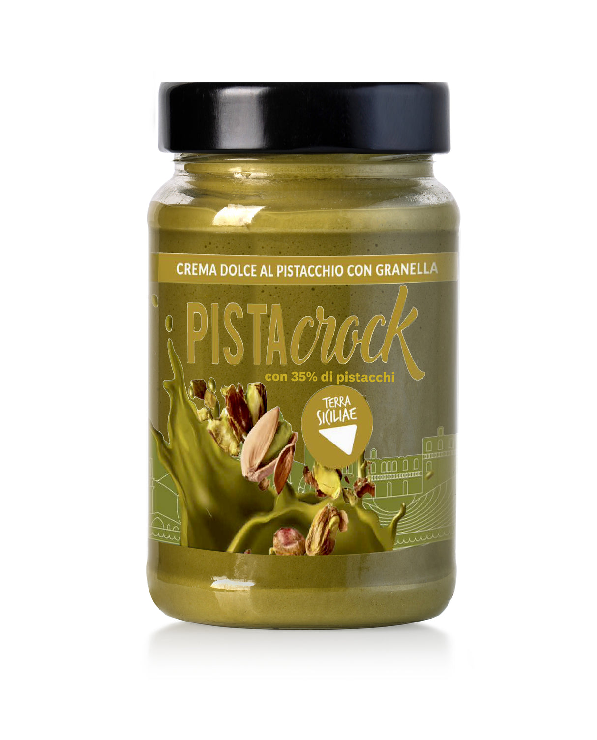 Pistacrock Pistachio Cream 35% with Sicilian Pistachio 190g - Terra Siciliae