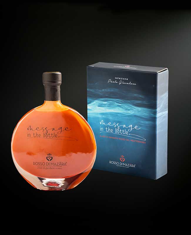 Sicilian Red Prawn Oil Message in the Bottle - Rosso di Mazara 意大利極品純正紅蝦油 Rosso di Mazara - Oil @Mercato Gourmet | Your Italian Gourmet Supermarket