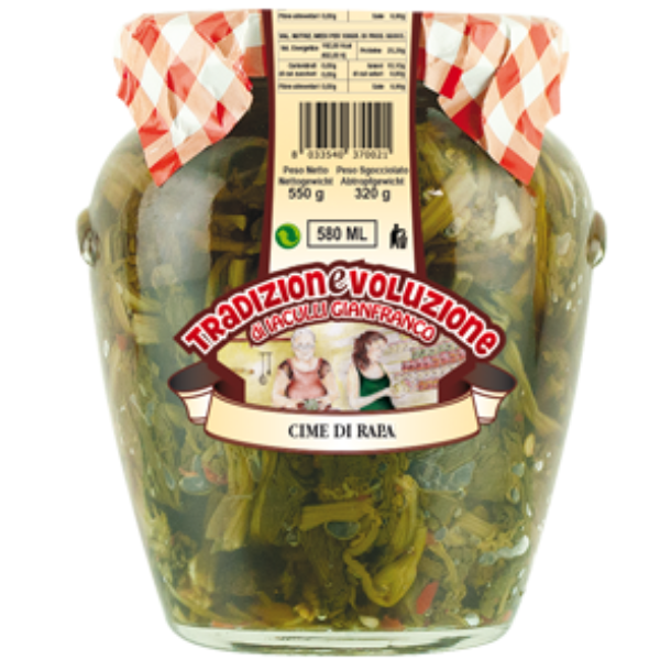 Turnip Tops in Water 580ml - Tradizionevoluzione