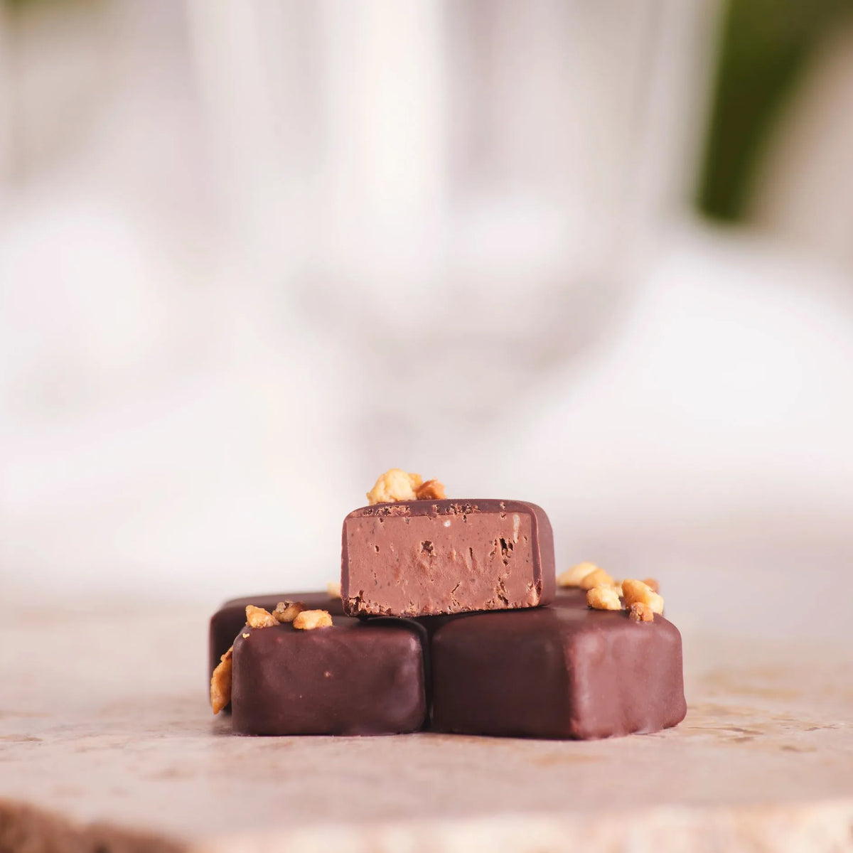 Hazelnut Truffles Covered with Chocolate 12pc - Lavoratti