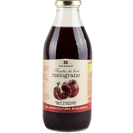 Organic Pomegranate Juice 750ml - Brezzo Brezzo - Juice @Mercato Gourmet | Your Italian Gourmet Supermarket