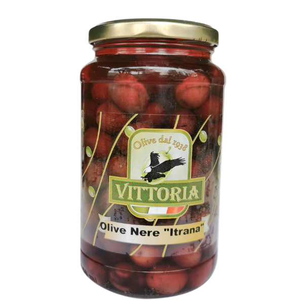 Itrana black olives 314ml - Vittoria