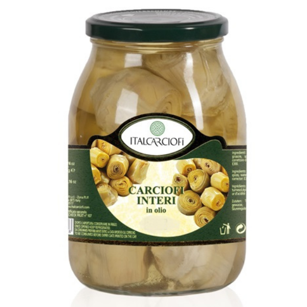 Whole Artichoke Hearts in Sunflower Oil 314ml - Italcarciofi