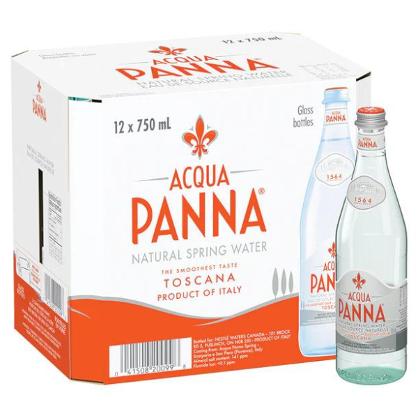 Acqua Panna Natural Mineral Water 750ml (12 Bottles / Case) ||3 Business days order lead time||