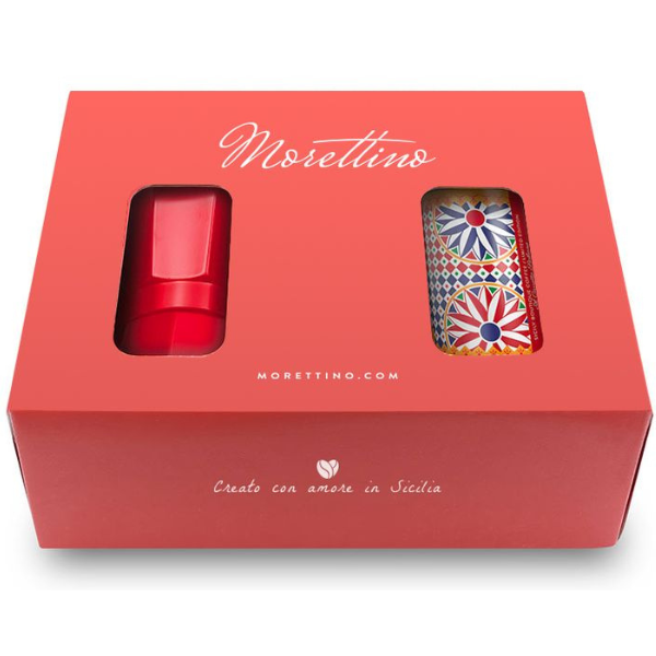 Sicily Ground Coffee and Pot Gift Box - Morettino