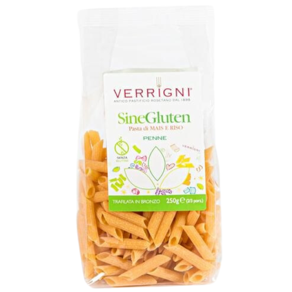 Gluten Free Corn Flour Penne 250g - Verrigni