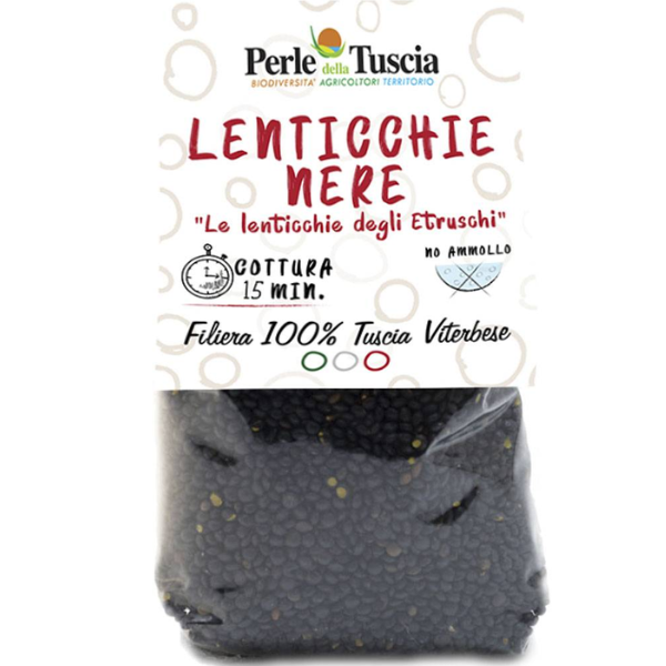 Etruscan Black Lentils 400g - Perle della Tuscia