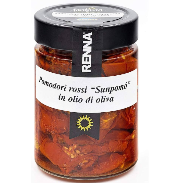 Red Tomatoes "Sunpomo" in Olive Oil 300ml - Renna RENNA - Preserved Vegetables @Mercato Gourmet | Your Italian Gourmet Supermarket