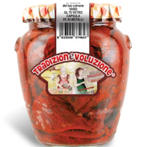 Sundried Tomatoes Puglia Style 580ml - Tradizionevoluzione