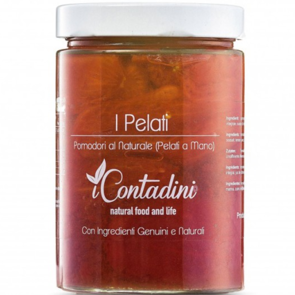 Hand Peeled Tomatoes in Brine 550g - I Contadini