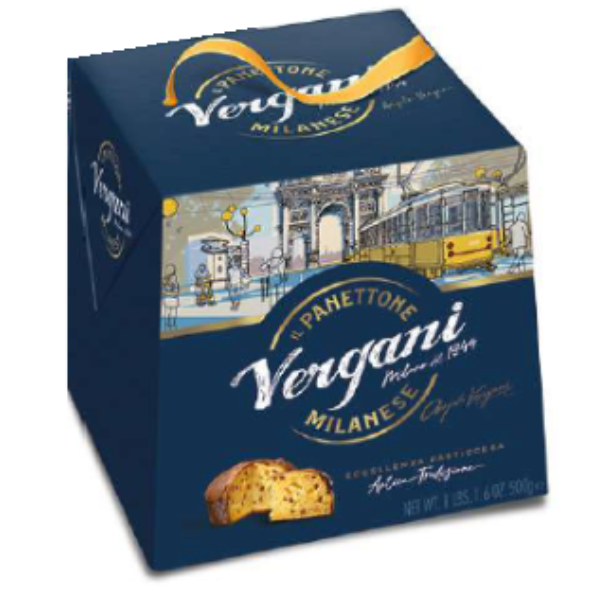 Traditional Milanese Panettone 500g - Vergani