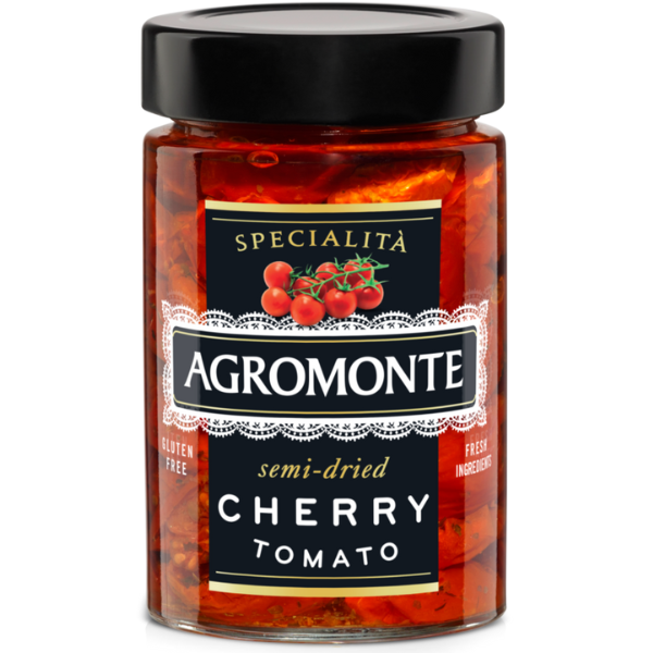 Semi-Dried Cherry Tomatoes 520g - Agromonte Agromonte - Preserved Vegetables @Mercato Gourmet | Your Italian Gourmet Supermarket