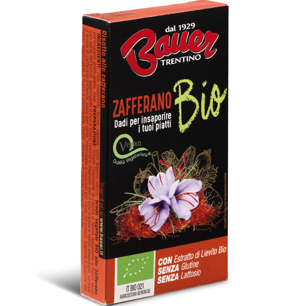 Organic Saffron Stock in Cubes 60g - Bauer Bauer - Broth & Stock @Mercato Gourmet | Your Italian Gourmet Supermarket