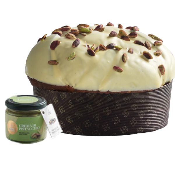 Fiasconaro Panettone with Pistachio and White Chocolate 1kg - Green