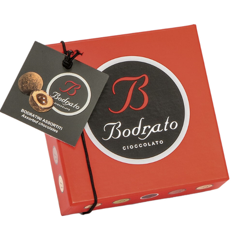 Bodratini Assortment 16 pcs in Red Gift Box 160g - Bodrato Mercato Gourmet - Confectionery @Mercato Gourmet | Your Italian Gourmet Supermarket