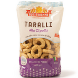 Onion Taralli 400g - Quattroemme QUATTROEMME - Snacks @Mercato Gourmet | Your Italian Gourmet Supermarket
