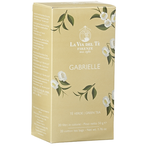 Gabrielle Green Tea 50g (in 20 Tea Bags) - La Via del Tè Mercato Gourmet - Coffee & Tea @Mercato Gourmet | Your Italian Gourmet Supermarket