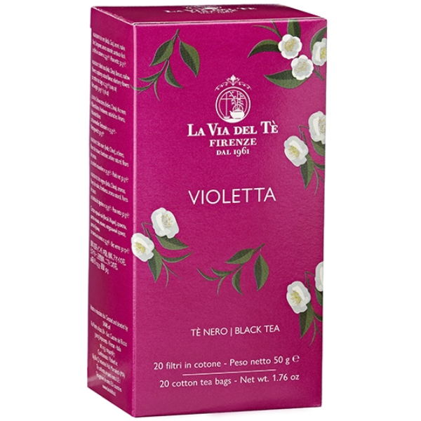 Violetta Black Tea 50g (in 20 Tea Bags) - La Via del Tè La Via del Tè - Coffee & Tea @Mercato Gourmet | Your Italian Gourmet Supermarket