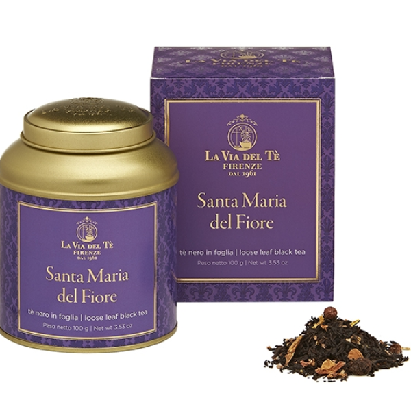 Santa Maria del Fiore Black Tea in Tin 100g - La Via del Tè