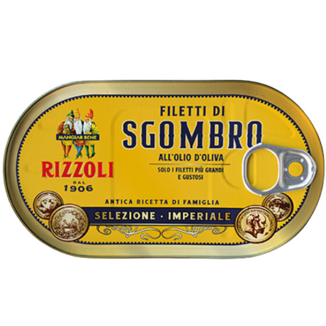 Mackerel Fillet In Olive Oil 160g - Rizzoli Mercato Gourmet - Packaged Seafood @Mercato Gourmet | Your Italian Gourmet Supermarket