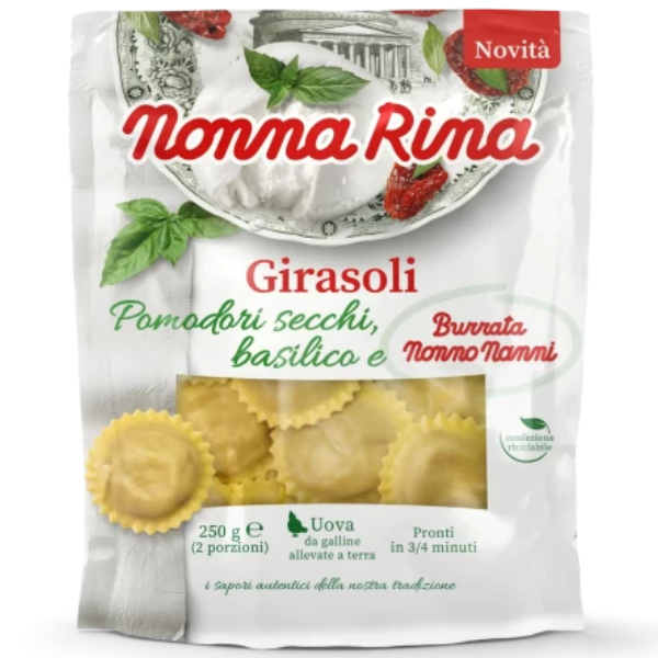 Girasoli with Burrata, Dried Tomato & Basil 250g - Nonna Rina