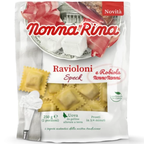 Ravioloni with Speck & Robiola Cheese 250g - Nonna Rina