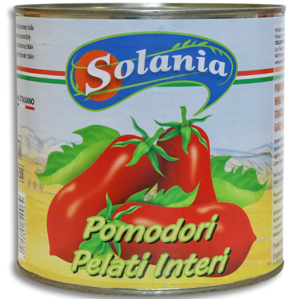 Whole Peeled Tomatoes 2.55 kg - Solania