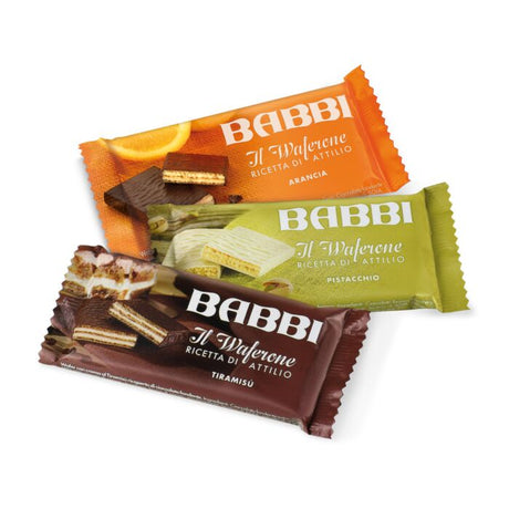 Waferone Ricetta di Attilio Dolci MIXED Wafer in Bag 6pcs - Babbi Babbi - Wafer @Mercato Gourmet | Your Italian Gourmet Supermarket